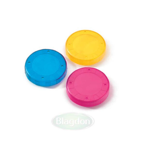 LED Light Colour Lenses x3 (cyan, magenta & green)