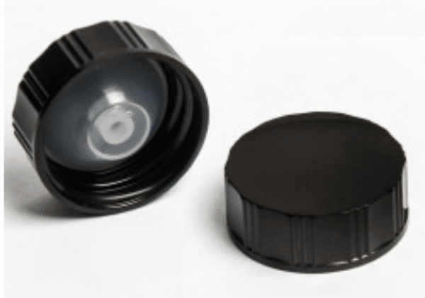 Cap R6/31 black Urea with polythene cone liner