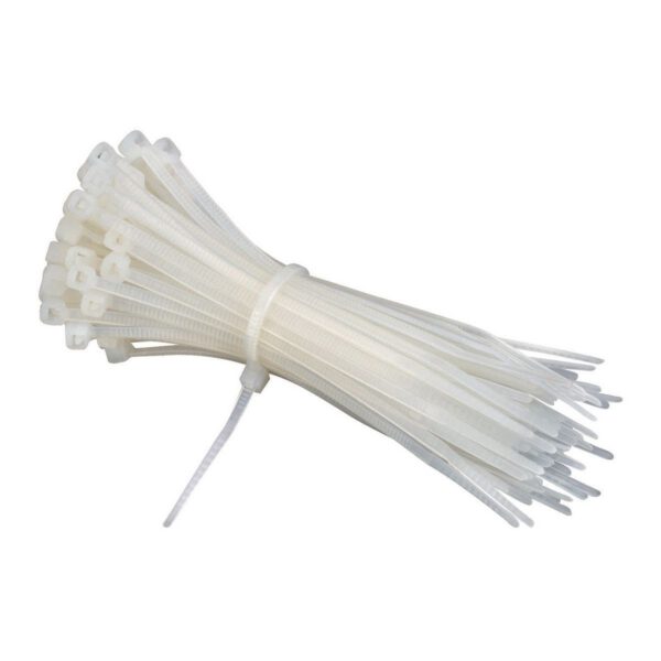 Cable ties virgin nylon 6/6 OPAQUE 140mm x 3.6mm (standard NON releasable) Zero halogen +low smoke and fume