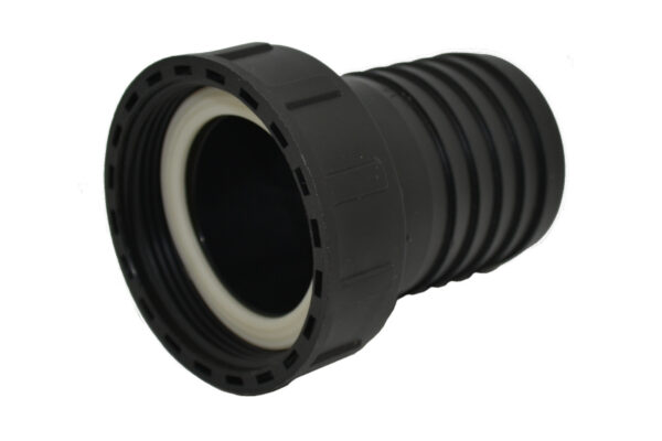 Hose connector with female thread 1 inch BSP to 25mm hose