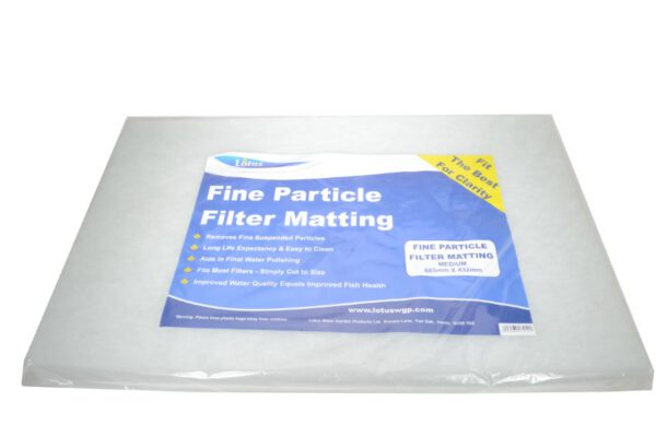 Filter matting (medium) for straining fine suspended particles. Approx size 685 x 432 x 32 mm
