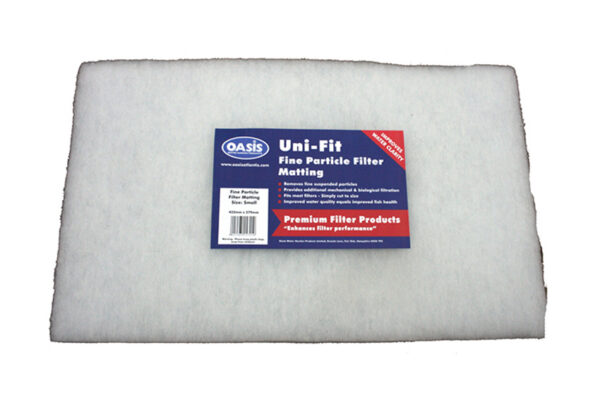 Filter matting (small) for straining fine suspended particles. Approx size 432 x 279 x 32 mm