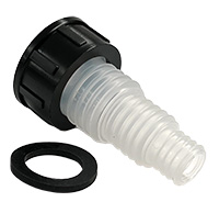 Multistage hosetail female. 1 1/4 inch BSP to take hose 19, 25 or 32mm