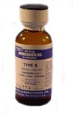 Type B Cargille immersion oil medium viscosity (1250 centistokes) for microscopy, 30ml